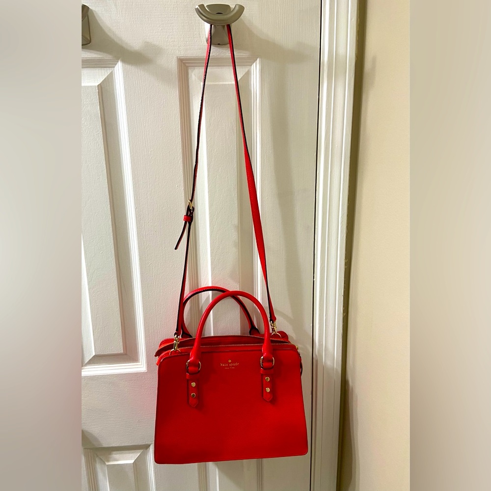 Kate Spade red Staci medium satchel
